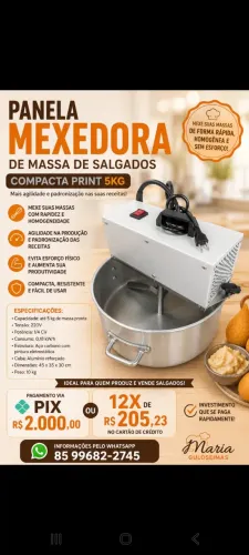 Masseira p salgados 5kg