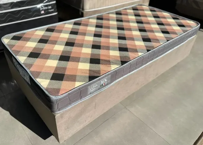 Cama Solteiro Colchão LUNA D20 Sol Novo Pronta Entrega