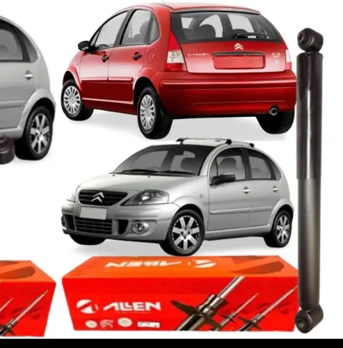 Par de Amortecedores Traseiros Citroën C3 (2013 a 2020) / Peugeot 208 - Novo na Caixa
