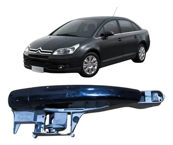 Maçaneta Traseira Esquerda Citroen C4 Pallas 2007 (usado) Preto Traseira
