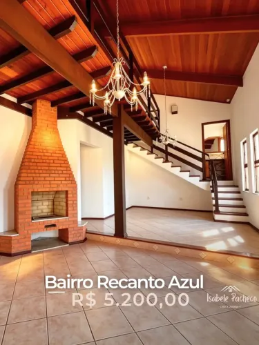 Alugo Casa Bairro Recanto Azul