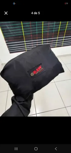 Jaqueta Corta-Vento Original RAW Tamanho G (Vira Bolsa de Transporte)