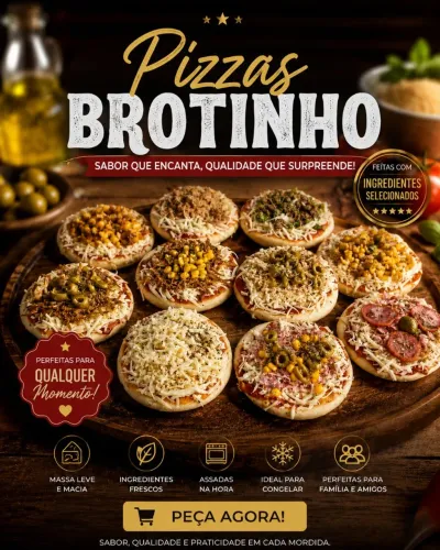 Kit pizza brotinho