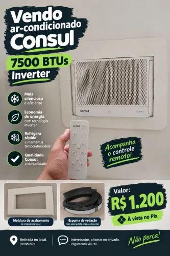 Ar condicionado de janela inverter consul