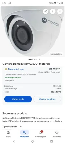 Lote 20 câmeras IP Motorola