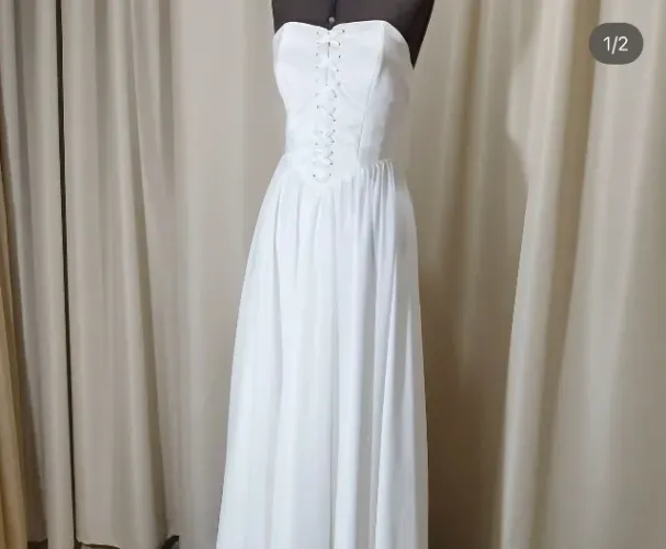 Vestido Pré-Wedding Branco sob Medida