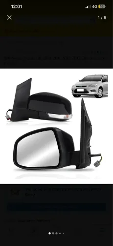 Retrovisor Focus 09 2010 2011 2012 2013 Elétrico Com Pisca