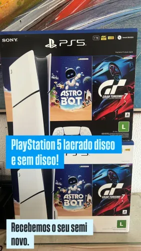 PS5 lacrado com garantia. Recebo seu console na troca.
