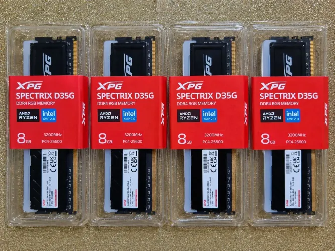 Memória XPG Spectrix D35G, 8GB, RGB, DDR4, 3200Mhz (ATENÇÃO TODAS SAI POR R$ 2.200!!