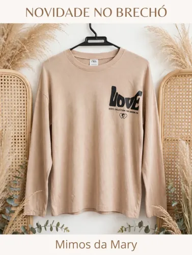 Blusa Zara manga longa