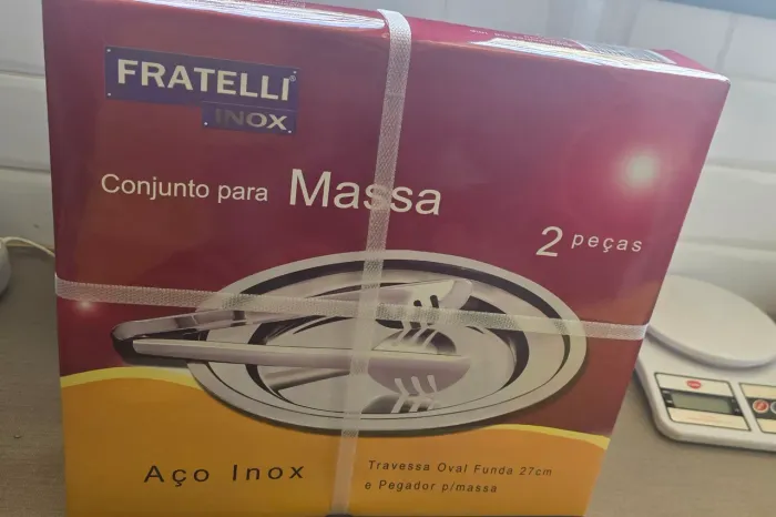Conjunto para massas inox, NOVO.