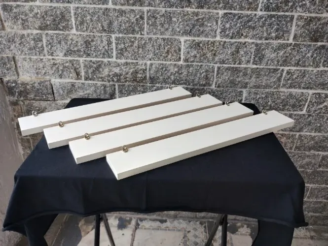 Kit 4 Prateleiras Reta - MDF Branco Tx - Fabricação Própria