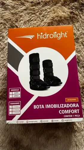 Bota imobilizadora Comfort HIDROLIGHT modelo longa - tamanho P - do nº 33 ao 37