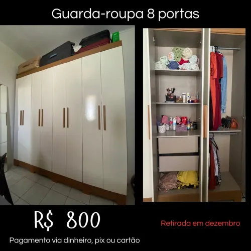 Guarda-roupa 8 portas