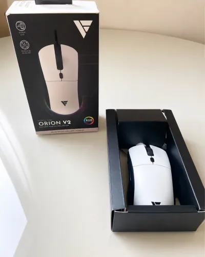 Mouse Gamer Force One Orion V2 RGB 20.000 DPI Branco