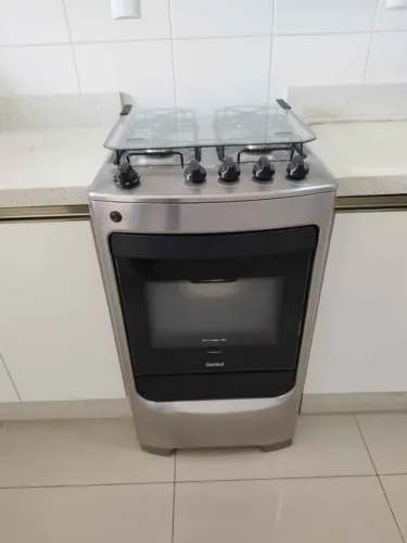 Fogão 4 bocas consul inox de piso