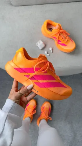 Tênis Adidas Adizero Evo SL Prime Laranja Pink | Leve e Confortável | Nº 34 ao 39