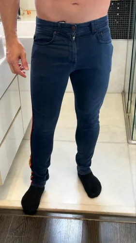 Calça linho e jeans R$80 barata cada 