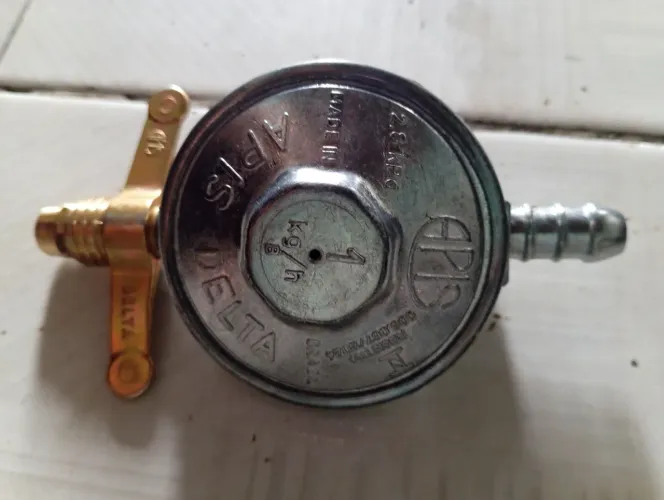 Registro regulador de gás de cozinha doméstico 