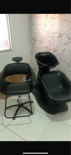 Lavatório e cadeira para salão de beleza semi novo em perfeito estado