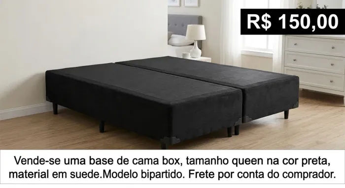 Base de cama box Queen
