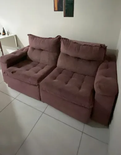 Sofá retrátil 3 lugares