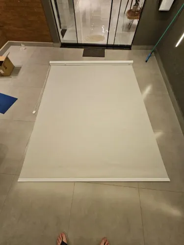Cortina Rolo Blackout Off White 2m x 2,60m