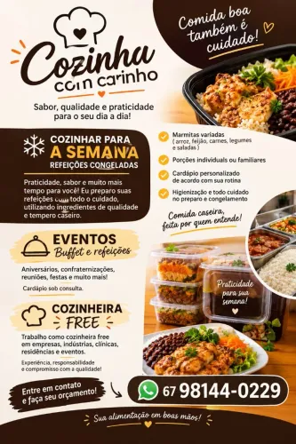 Cozinheira Particular | Marmitas Congeladas e Eventos