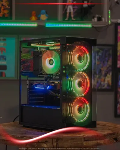 PC Gamer Ryzen 5 2600, 16GB, NVMe 128GB + SSD 240GB, GTX 1660 6GB, Gabinete Gamer