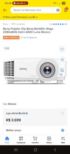 Projetor de vídeo