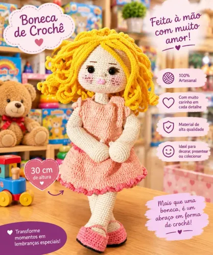 Boneca amigurumi