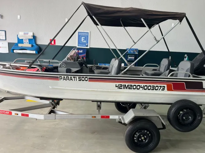 Barco Metal Glass Parati 500 + Motor 40 HP - Ótimo Estado!