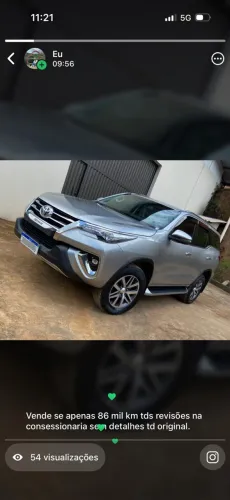 Toyota Hilux SW4 SRX 4X4 2.8 TDI 16V Dies. Aut. 2020