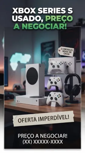 XBOX SERIES S 2 CONTROLES NOVOS MA CAIXA, preço a negociar?
