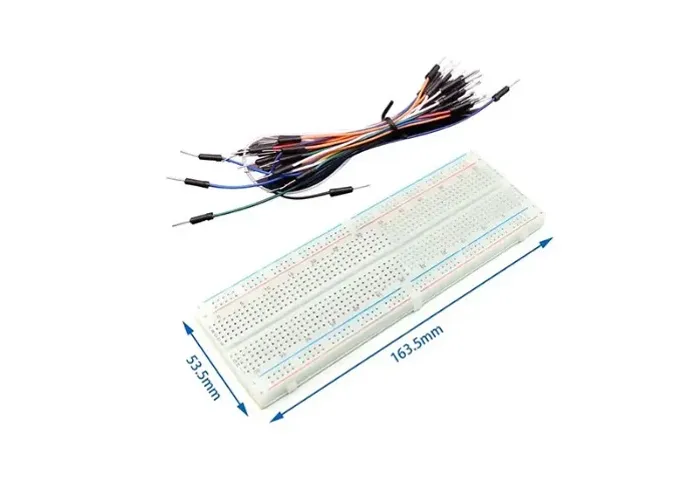 Placa De Ensaio PCB Protoboard Miniteste Para Diy Circuito, 830 Pontos Mais 65 Jumpers