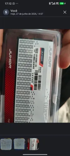 Memória RAM Juhor - 16gb DDR5