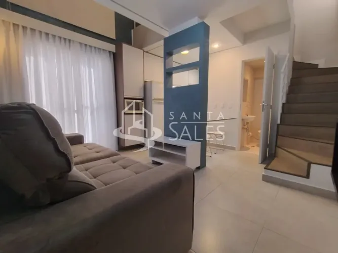 Apartamento para locação no Itaim Bibi, São Paulo-SP: 1 quarto, 1 suíte, 1 sala, 1 banheir