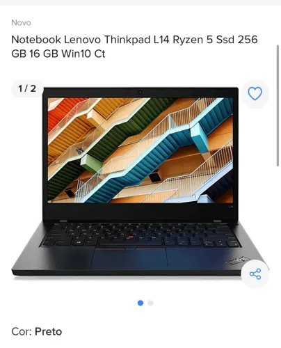 notebook lenovo thinkpad lacrado