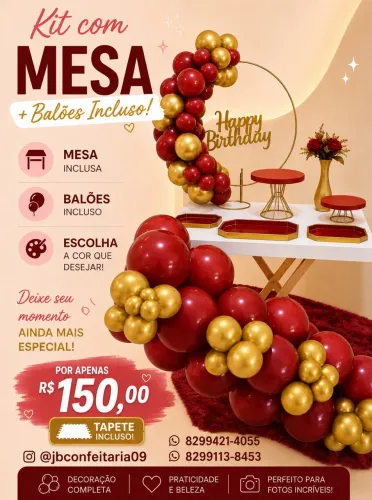 Festa na mesa luxo 