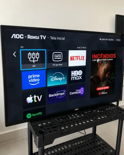TV Smart 43 Em Promoção | Completa de apps | Novinha