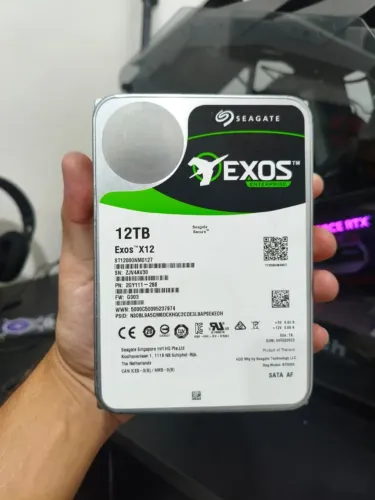 HD 12TB Exos ENTERPRISE Seagate - Qualidade garantida