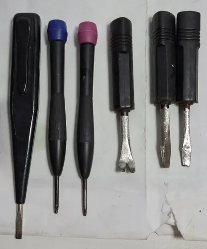 Kit 6 Mini Chaves Fenda Estrela E Chave Gancho Para Manutenção