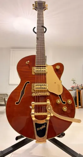 GUITARRA GRETSCH Electromatic Ltd Flame Okoume Broadkaster (Edição limitada)