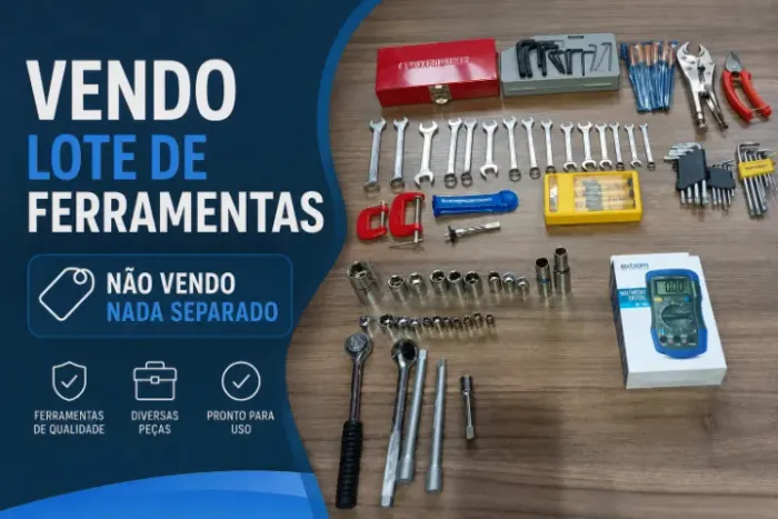 Imperdível! Kit Ferramentas Diversas - Soquetes, Chaves, Alicates, Multímetro entre outros