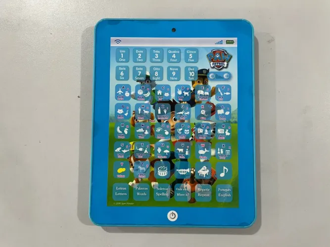 Tablet Educativo Infantil Bilíngue da Patrulha Canina