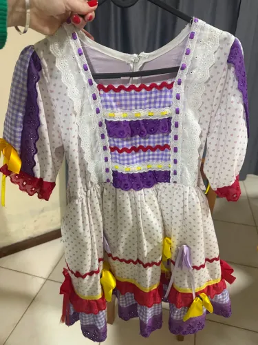 Vestido de festa junina infantil 