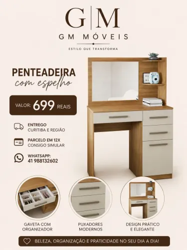 Penteadeira - entregamos hoje