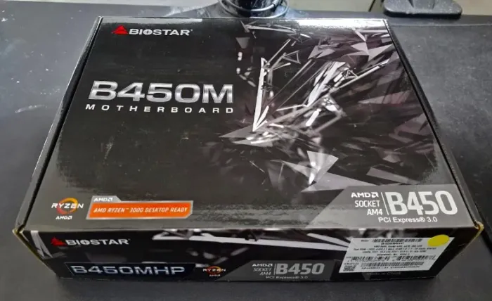 Placa Mãe Biostar B450MHP, Chipset B450, AMD AM4, mATX, DDR4 [SEMI-NOVA]