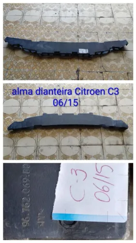 Absorvedor de impacto/Alma dianteira Citroen C3 06/15