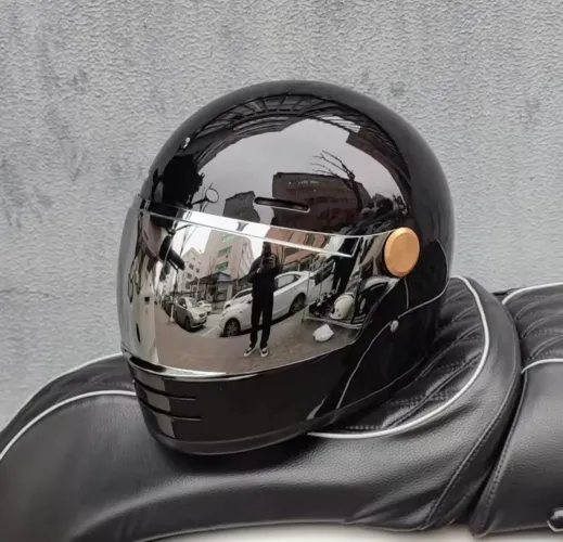 Capacete moto café racer